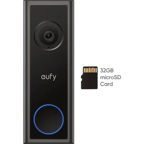 C30 Battery Powered Video Doorbell Black C30 Battery Powered Video Doorbell Black