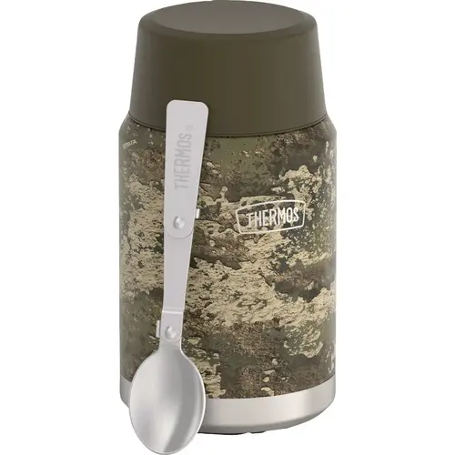 24 Oz. Icon Camo Food Jar with Stainless Steel Spoon 24 Oz. Icon Camo Food Jar with Stainless Steel Spoon