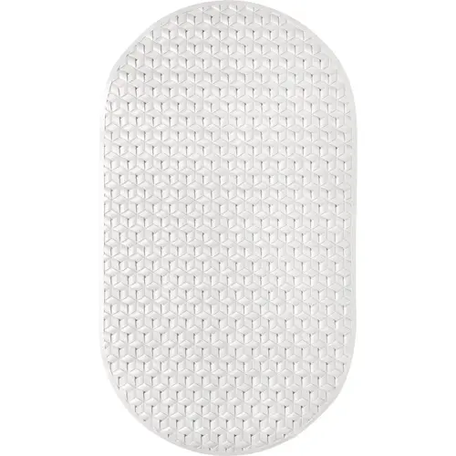 27-1/2 In. x 15-1/2 In. White Non-Slip Bath Mat 27-1/2 In. x 15-1/2 In. White Non-Slip Bath Mat