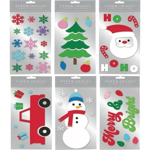 Compact Holiday Icon Gel Windon Clings Compact Holiday Icon Gel Windon Clings