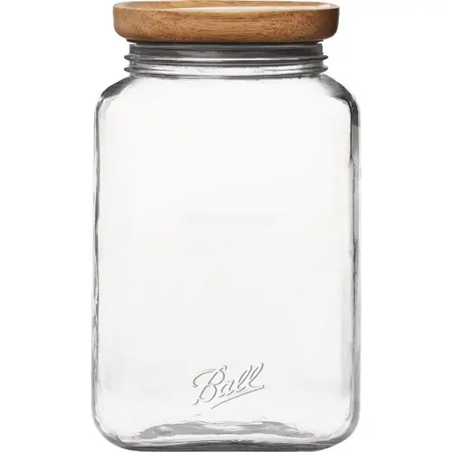 15.6 Cup Stack & Store Jar with Wooden Lid 15.6 Cup Stack & Store Jar with Wooden Lid