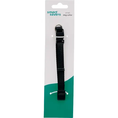 Adjustable 8 to 12 In. Black Dog Collar Adjustable 8 to 12 In. Black Dog Collar