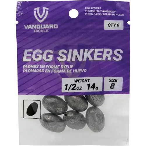 Size 9 1/4 Oz. Egg Sinker (10-Pack) Size 9 1/4 Oz. Egg Sinker (10-Pack)