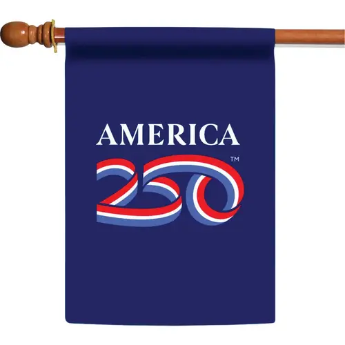 28 In. x 40 In. Polyester America 250 House Flag 28 In. x 40 In. Polyester America 250 House Flag