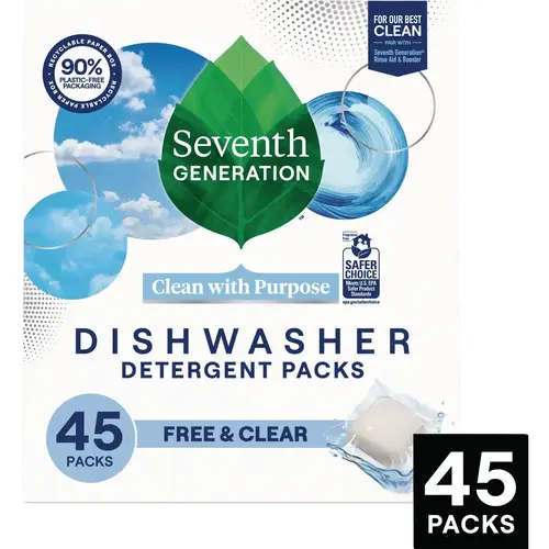 Free & Clear Dishwasher Detergent Packs (45 Count) Free & Clear Dishwasher Detergent Packs (45 Count)
