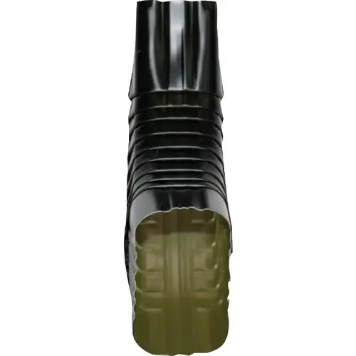 2 In. x 3 In. Aluminum Black Side Downspout Elbow 2 In. x 3 In. Aluminum Black Side Downspout Elbow