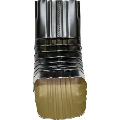 3 In. x 4 In. Aluminum Black Front Downspout Elbow 3 In. x 4 In. Aluminum Black Front Downspout Elbow