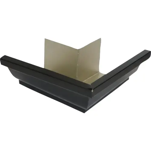5 In. Aluminum Black Miter Gutter Outside Corner 5 In. Aluminum Black Miter Gutter Outside Corner