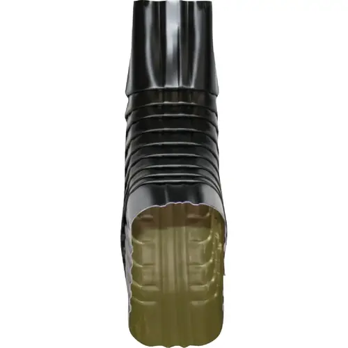 3 In. x 4 In. Aluminum Black Side Downspout Elbow 3 In. x 4 In. Aluminum Black Side Downspout Elbow