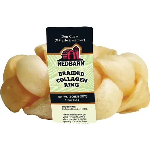 Collagen Braided Ring Dog Treat Collagen Braided Ring Dog Treat