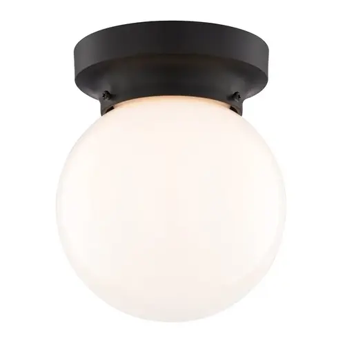 6-inch 1-Light Flush Mount Ceiling Light, Matte Black 6-inch 1-Light Flush Mount Ceiling Light, Matte Black