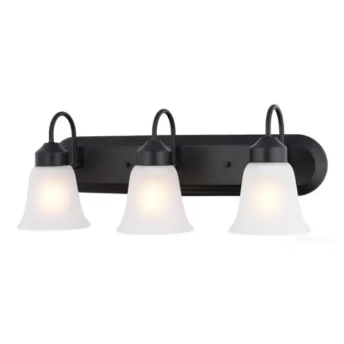 VANITY LIGHT 3LT MBLK/FWG 24IN VANITY LIGHT 3LT MBLK/FWG 24IN