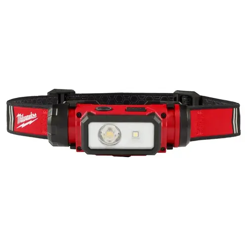 Headlamp, Lithium Battery, LED Lamp, 600 Lumens, 31 hr Run Time, Red Headlamp, Lithium Battery, LED Lamp, 600 Lumens, 31 hr Run Time, Red