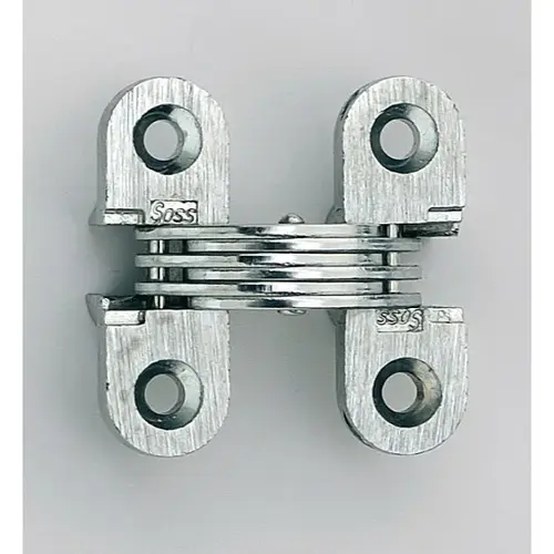1/2" x 1-1/2" Light Duty Invisible Hinge for Metal Doors Unplated Finish Pair