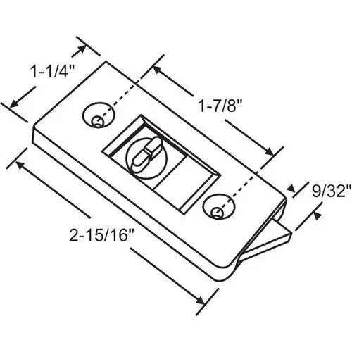 LH WHITE TILT LATCH LH WHITE TILT LATCH