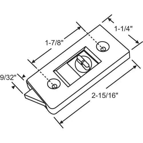 RH WHITE TILT LATCH RH WHITE TILT LATCH