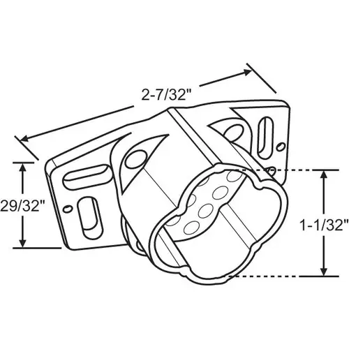 Center Mount Drawer Socket Center Mount Drawer Socket