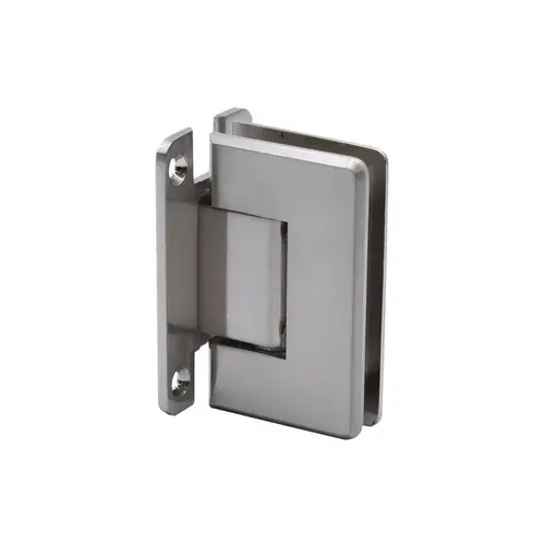 Wall to Glass "H" Back Plate Hinge- Beveled Polished Nickel Wall to Glass "H" Back Plate Hinge- Beveled Polished Nickel