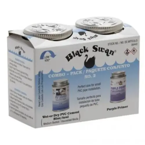 Combo Pack No. 2 Wet-or-Dry PVC Cement Medium Bodied & Primer - Blue & Purple Combo Pack No. 2 Wet-or-Dry PVC Cement Medium Bodied & Primer - Blue & Purple