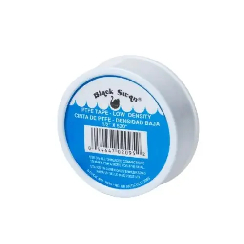 02095 PTFE TAPE LOW W DENSITY WHITE 1/2X 520 02095 PTFE TAPE LOW W DENSITY WHITE 1/2X 520
