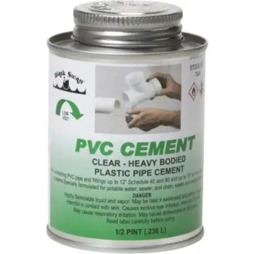 PVC SOLVENT CEMENT HVY BODIED CLEAR 16OZ PVC SOLVENT CEMENT HVY BODIED CLEAR 16OZ