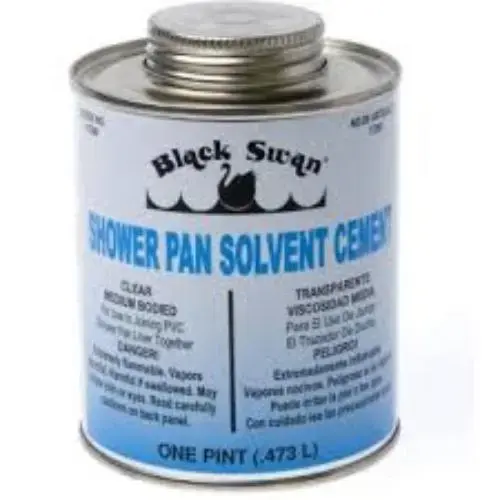 SHOWER PAN LINER SOLVENT CEMENT 16 OZ SHOWER PAN LINER SOLVENT CEMENT 16 OZ