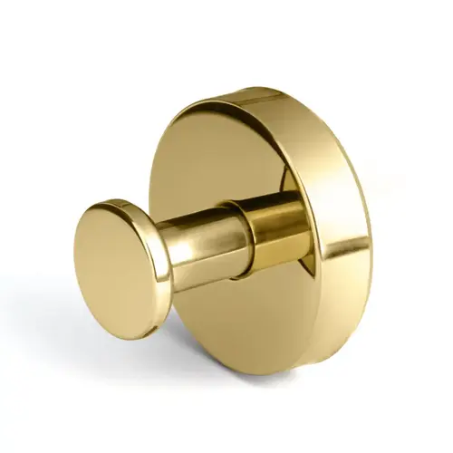 No-Drill Round Suction Robe Hook - Polished Brass No-Drill Round Suction Robe Hook - Polished Brass