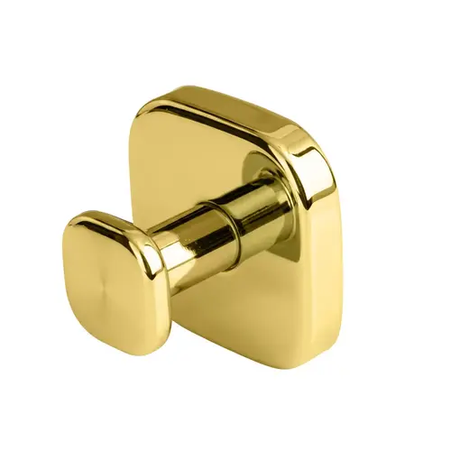 No-Drill Square Suction Robe Hook - Polished Brass No-Drill Square Suction Robe Hook - Polished Brass