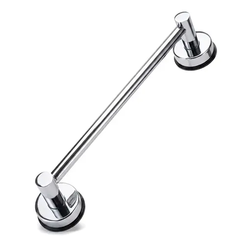 No-Drill Adjustable Suction Towel Bar - Chrome No-Drill Adjustable Suction Towel Bar - Chrome