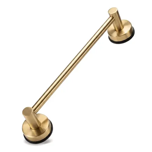 No-Drill Adjustable Suction Towel Bar - Satin Brass No-Drill Adjustable Suction Towel Bar - Satin Brass