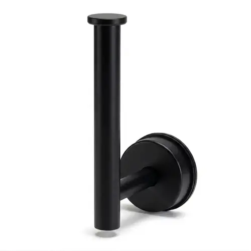 No-Drill Suction Toilet Roll Holder - Matte Black No-Drill Suction Toilet Roll Holder - Matte Black