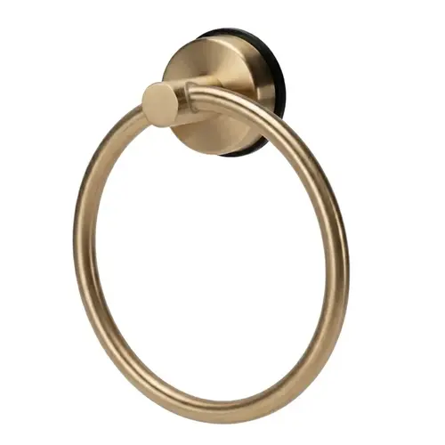 No-Drill Suction Towel Ring ID 5-1/2" - Satin Brass No-Drill Suction Towel Ring ID 5-1/2" - Satin Brass