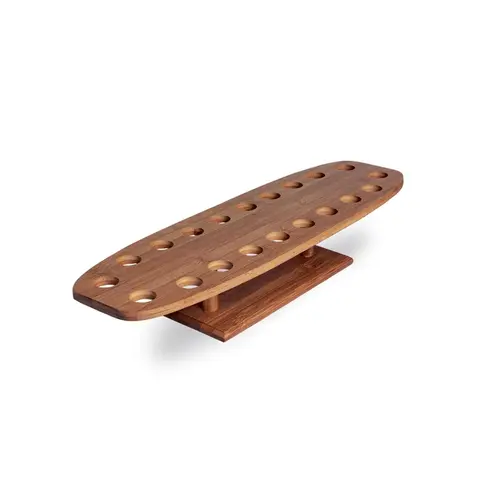 Serving Tray 13.8X10.2X1 IN 20 Compartment Bamboo Rectangle 1 Count/Case Serving Tray 13.8X10.2X1 IN 20 Compartment Bamboo Rectangle 1 Count/Case