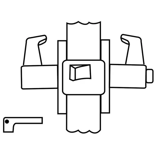 Unit Lock Satin Bronze Clear Coated