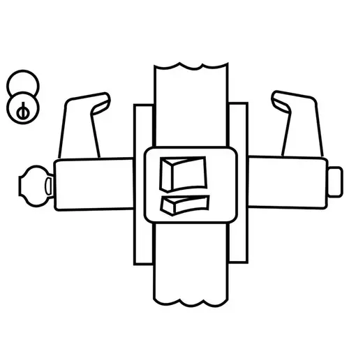 Unit Lock Satin Bronze Clear Coated