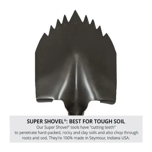 S500 Super Shovel, Cutting Teeth, 29" Hardwood D-Grip S500 Super Shovel, Cutting Teeth, 29" Hardwood D-Grip