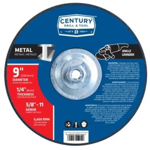GRINDING WHEEL TYPE 27(METAL) 9IN X 1/4 GRINDING WHEEL TYPE 27(METAL) 9IN X 1/4