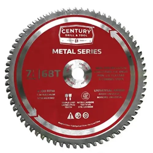 METAL CUTTING BLADE 7-1/4IN 68T METAL CUTTING BLADE 7-1/4IN 68T