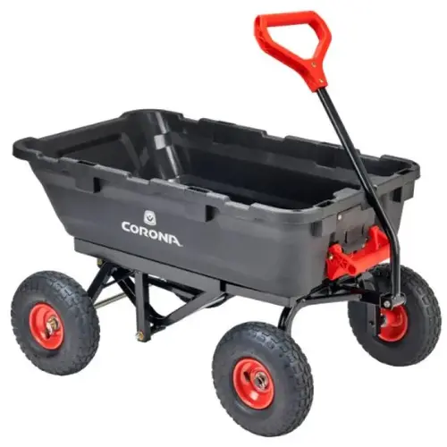 Poly Dump Cart, 4 cu. ft. / 400 lb Capacity, 10" Pneumatic Tires Poly Dump Cart, 4 cu. ft. / 400 lb Capacity, 10" Pneumatic Tires