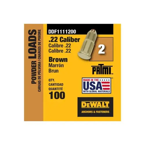 SHELL DW .22 CAL BROWN LOAD - 100 BOX SHELL DW .22 CAL BROWN LOAD - 100 BOX