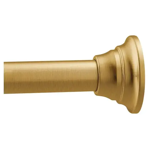 Tension Shower Rod from 44" to 72" Brushed Gold Finish Tension Shower Rod from 44" to 72" Brushed Gold Finish