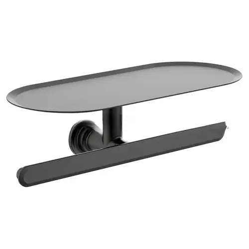 Greenfield Double Paper Holder Matte Black Finish Greenfield Double Paper Holder Matte Black Finish