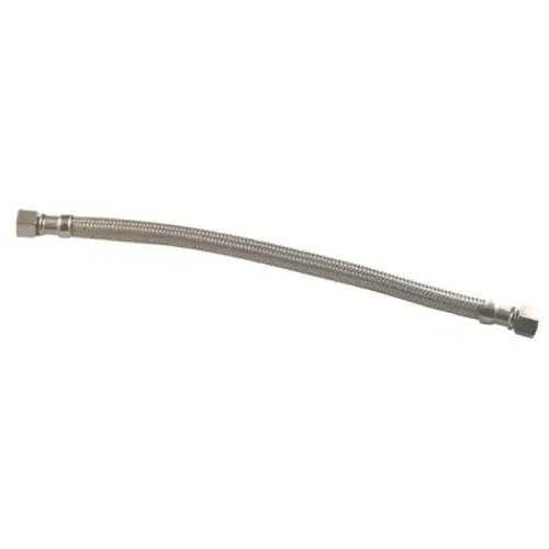 Faucet Supply Line, 3/8" Compression x 3/8" Compression, 12", Stainless Steel Faucet Supply Line, 3/8" Compression x 3/8" Compression, 12", Stainless Steel