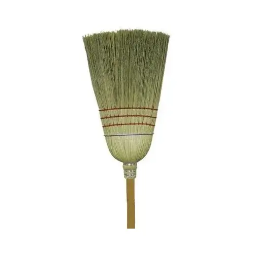 Warehouse Corn Broom, 4 Sew Wire Band, Heavy-Duty Warehouse Corn Broom, 4 Sew Wire Band, Heavy-Duty
