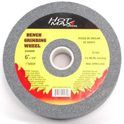 BENCH WHEEL 80 GRIT 6 X 3/4 X 1 IN BENCH WHEEL 80 GRIT 6 X 3/4 X 1 IN