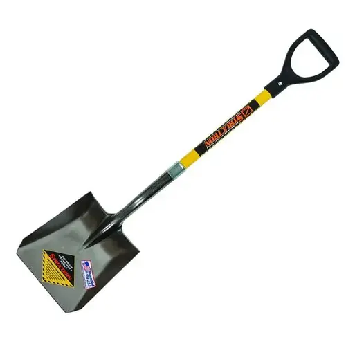 SpringFlex Square Point Shovel, 14 Gauge, 29" Fiberglass D-Handle SpringFlex Square Point Shovel, 14 Gauge, 29" Fiberglass D-Handle