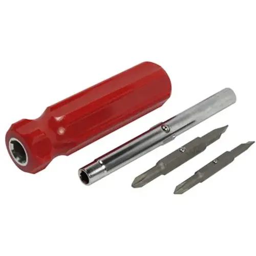 6-IN-1 SCREWDRIVER RED 6-IN-1 SCREWDRIVER RED