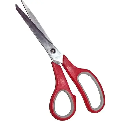 HOUSEHOLD SCISSORS 8.5IN RUBBER HOUSEHOLD SCISSORS 8.5IN RUBBER