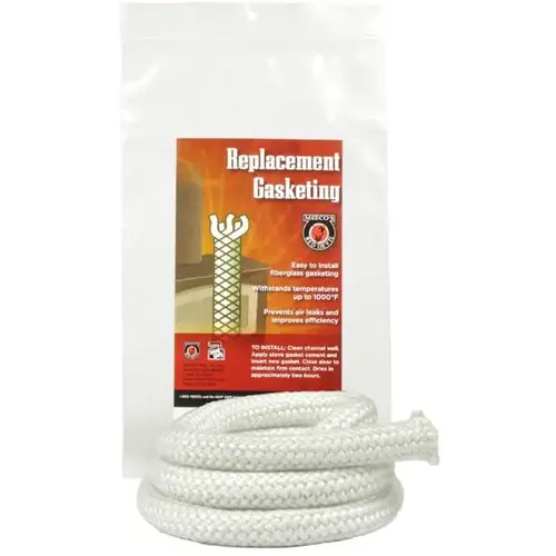 ROPE GASKET STOVE 3/4 IN X 6 FT WHITE ROPE GASKET STOVE 3/4 IN X 6 FT WHITE