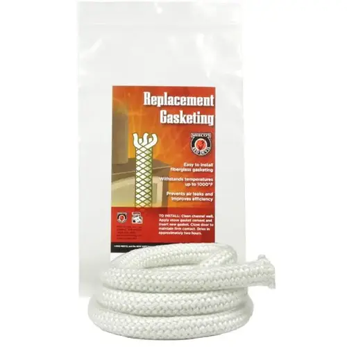 ROPE GASKET STOVE 1/2 IN X 6 FT WHITE ROPE GASKET STOVE 1/2 IN X 6 FT WHITE